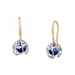 Chantilly Earrings by Ed Levin - sterling silver and 14k gold - EA7134SB