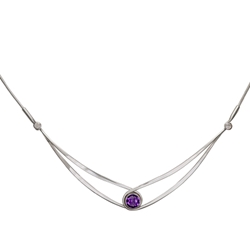 Gemstone Swing necklace by Ed Levin 
